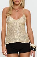Princess Polly Opaline Sequin Strappy Camisole