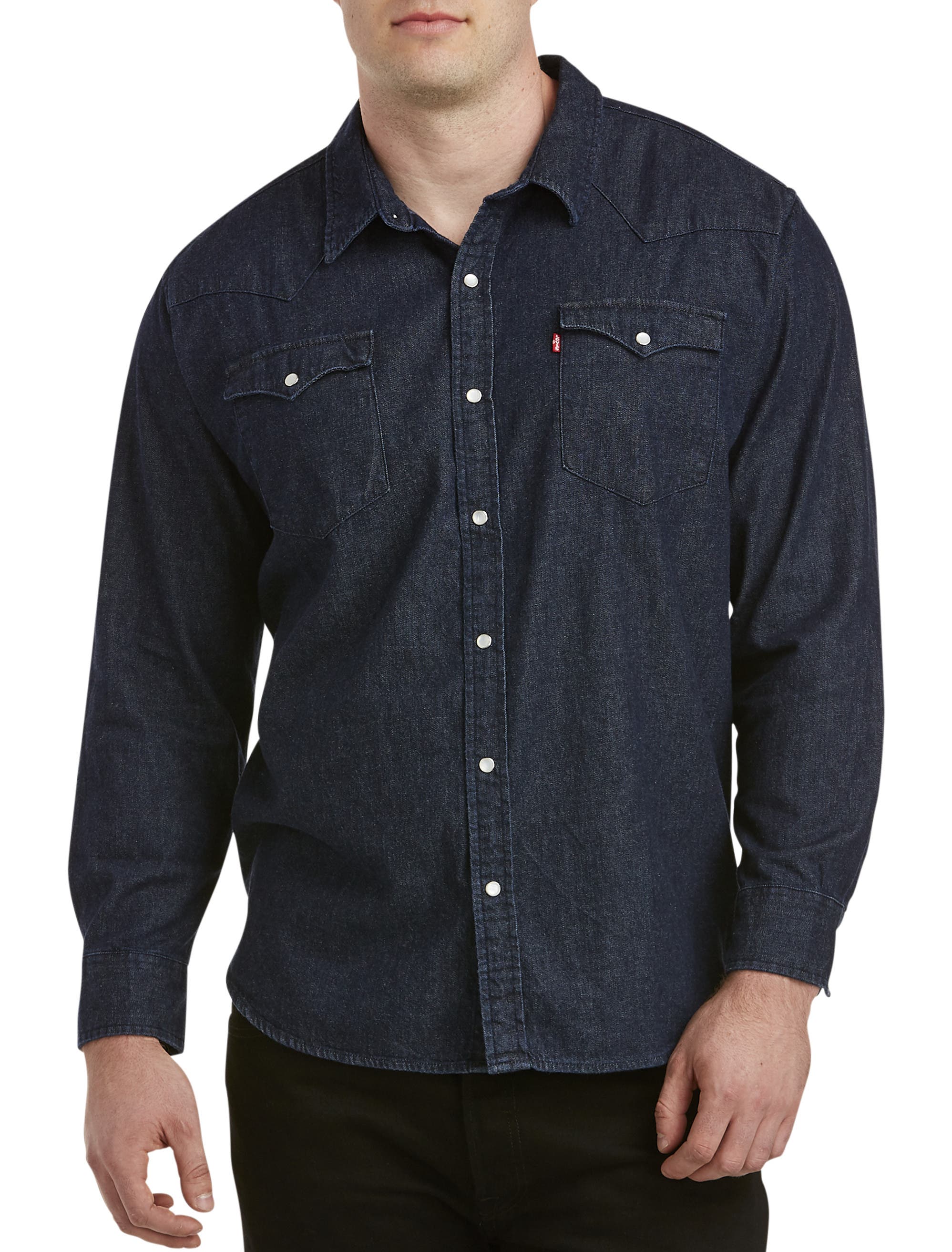 Big & Tall  Rinse Wash Denim Shirt - image 2