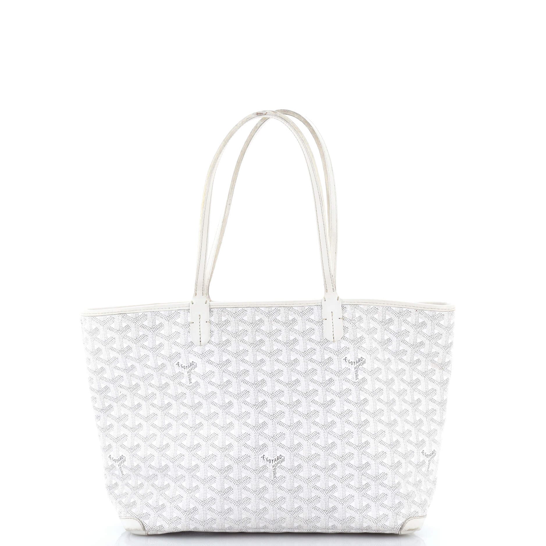 Pre-Owned Goyard Artois Tote Coated Canvas PM, Main, color, White