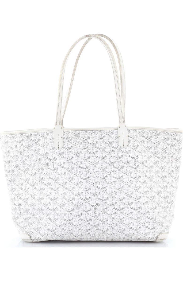 Pre-Owned Goyard Artois Tote Coated Canvas PM, Main, color, White