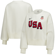 Nike Women's Nike Cream US Hockey Oversized Phoenix Fleece Sweatshirt