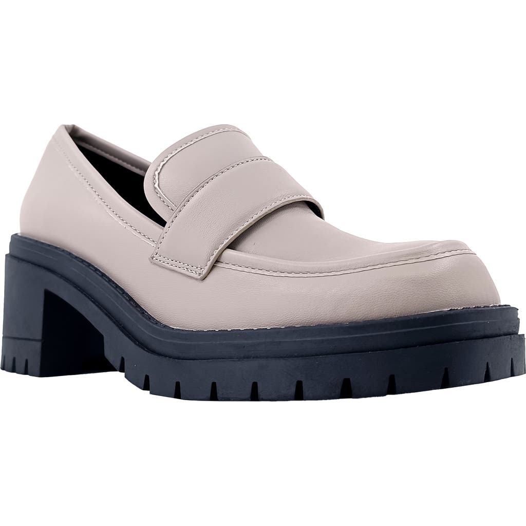 Shushop Tahiti Platform Loafer In Mink