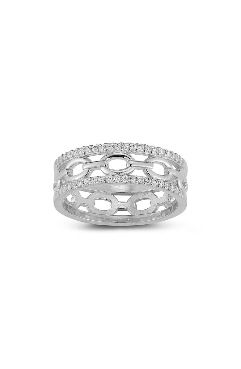 CHLOE AND MADISON Sterling Silver Band Ring, Main, color, 