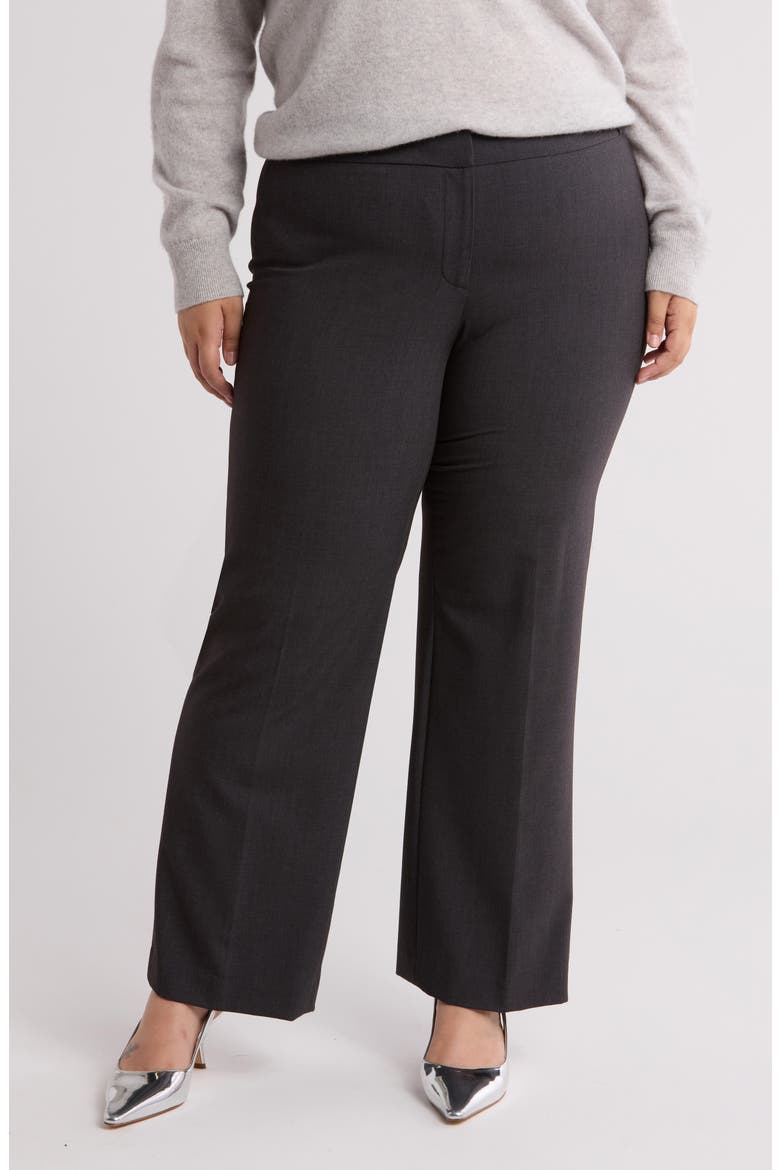 Flat Front Pants, Main, color, CHARCOAL
