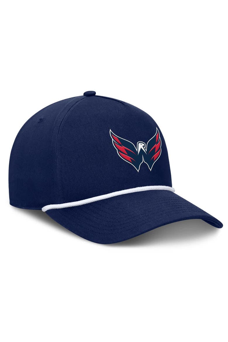 Men's Fanatics Navy Washington Capitals Authentic Pro Rink Roper A-Frame Adjustable Hat, Alternate, color, Navy