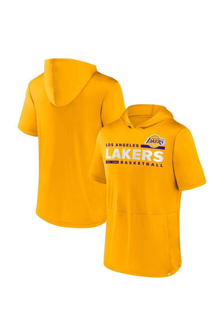 Men's Fanatics Branded Gold Los Angeles Lakers Possession Hoodie T-Shirt, Main, color, Gold