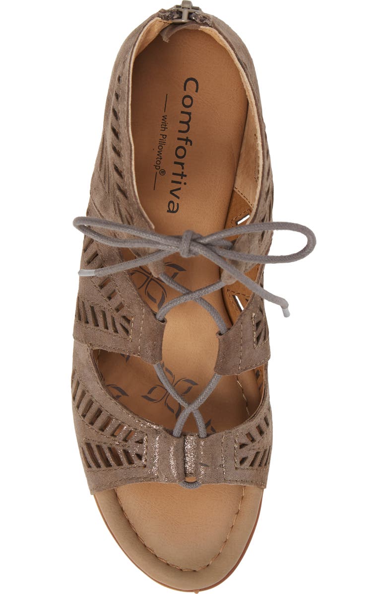 Comfortiva Riley Ghillie Sandal, Alternate, color,