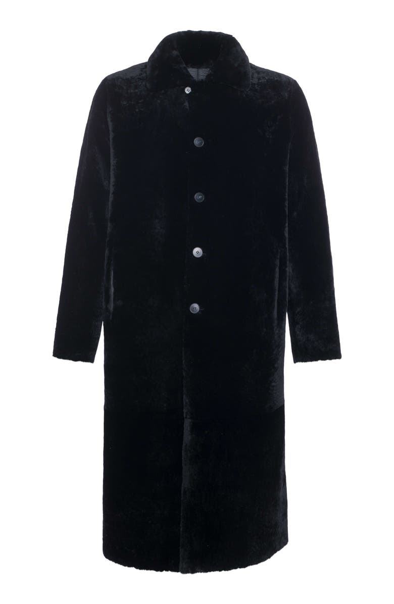 GORSKI Reversible Select Shearling Lamb Coat, Alternate, color, Black