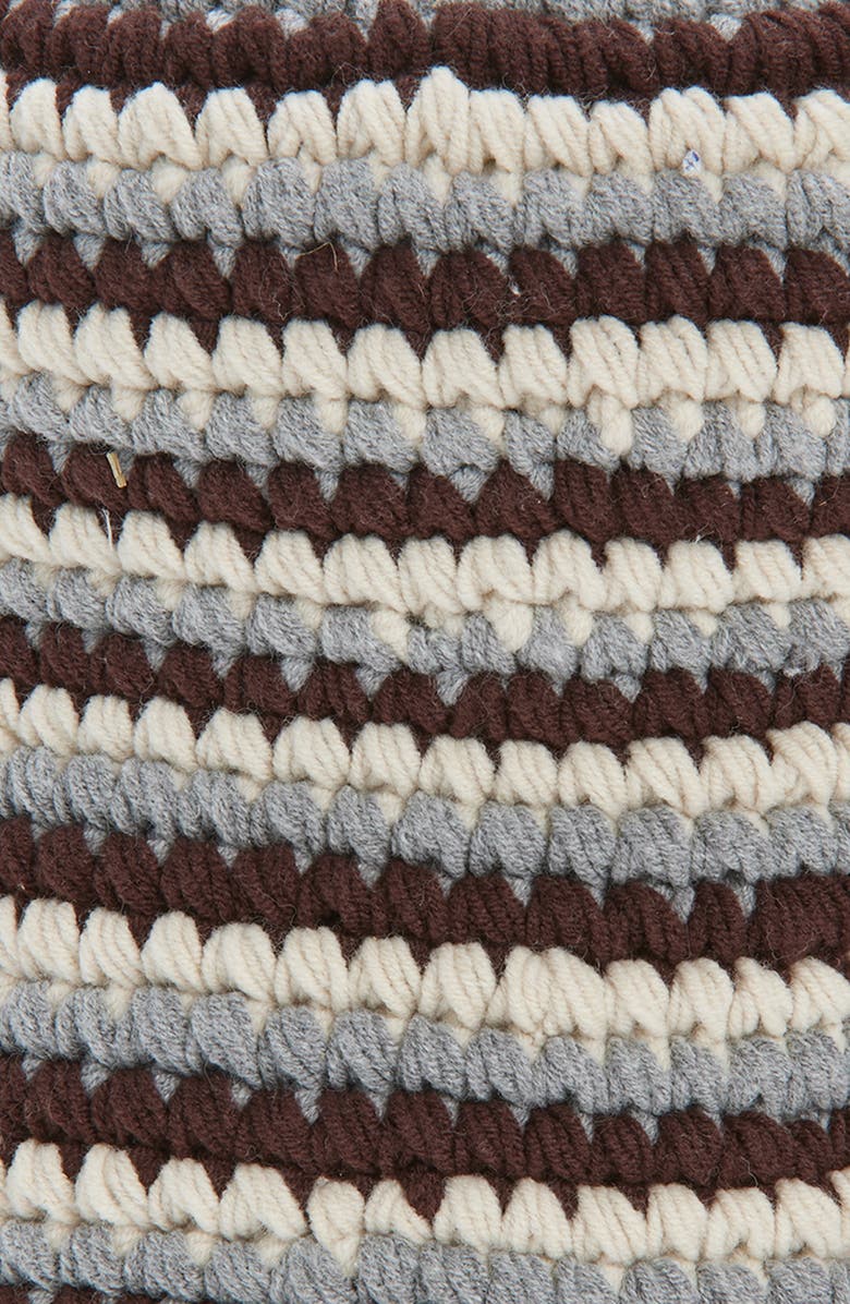 rag & bone Lou Knit Bucket Hat, Alternate, color, Brown Multi