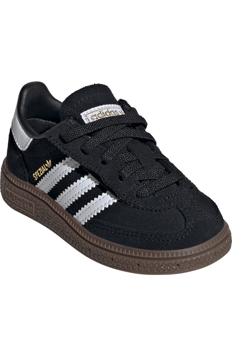 adidas Kids' Handball Spezial Sneaker, Main, color, Black/ White/ Gum