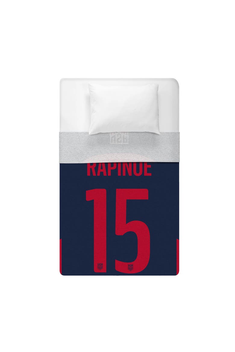US Womens Soccer Megan Rapinoe 60" x 80" Raschel Throw Blanket, Alternate, color, None