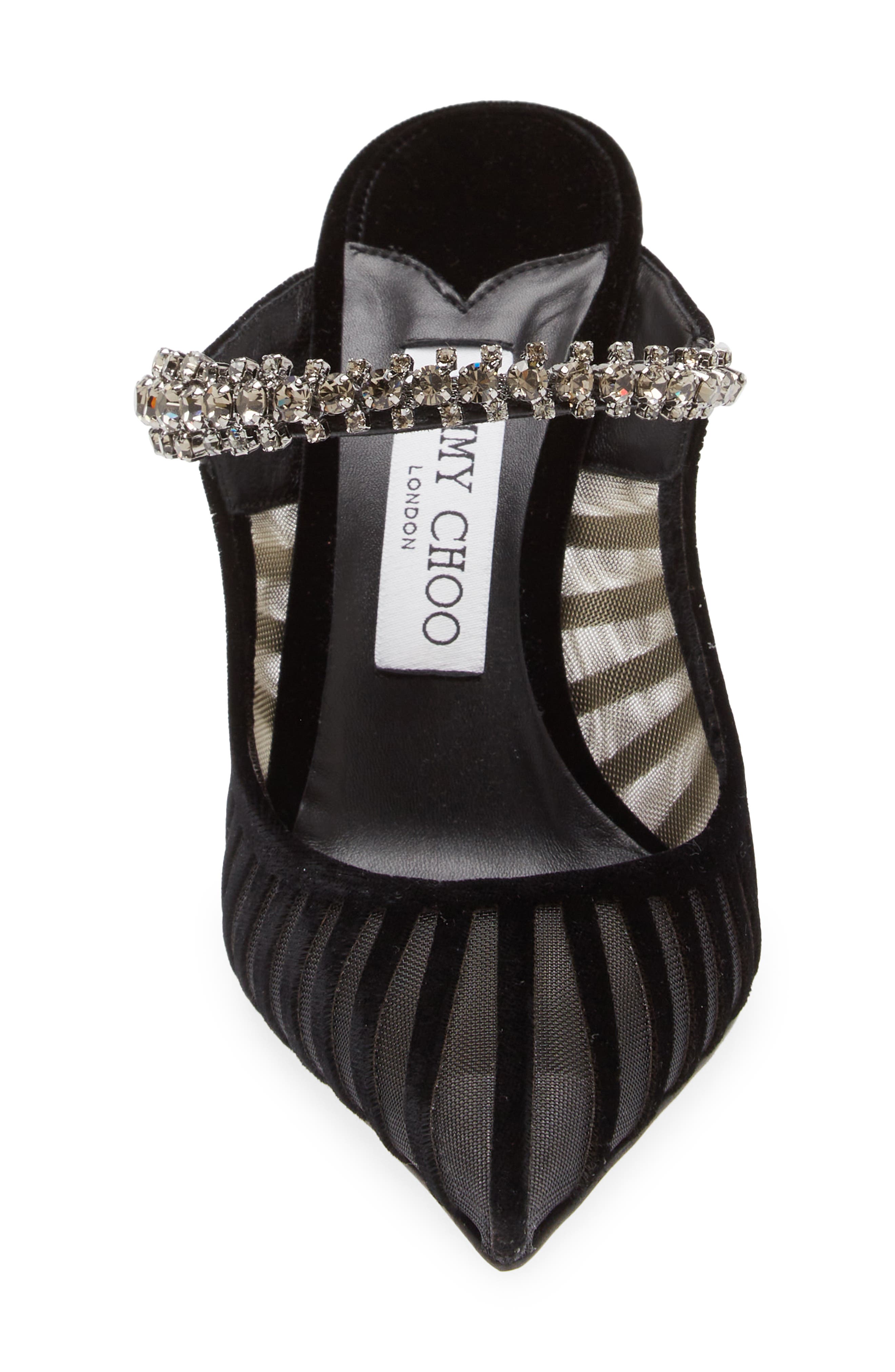 Jimmy Choo Bing Crystal Embellished Pointed Toe Mule Pump, Alternate, color, 