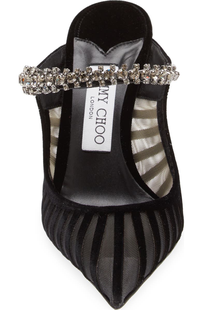 Jimmy Choo Bing Crystal Embellished Pointed Toe Mule Pump, Alternate, color,