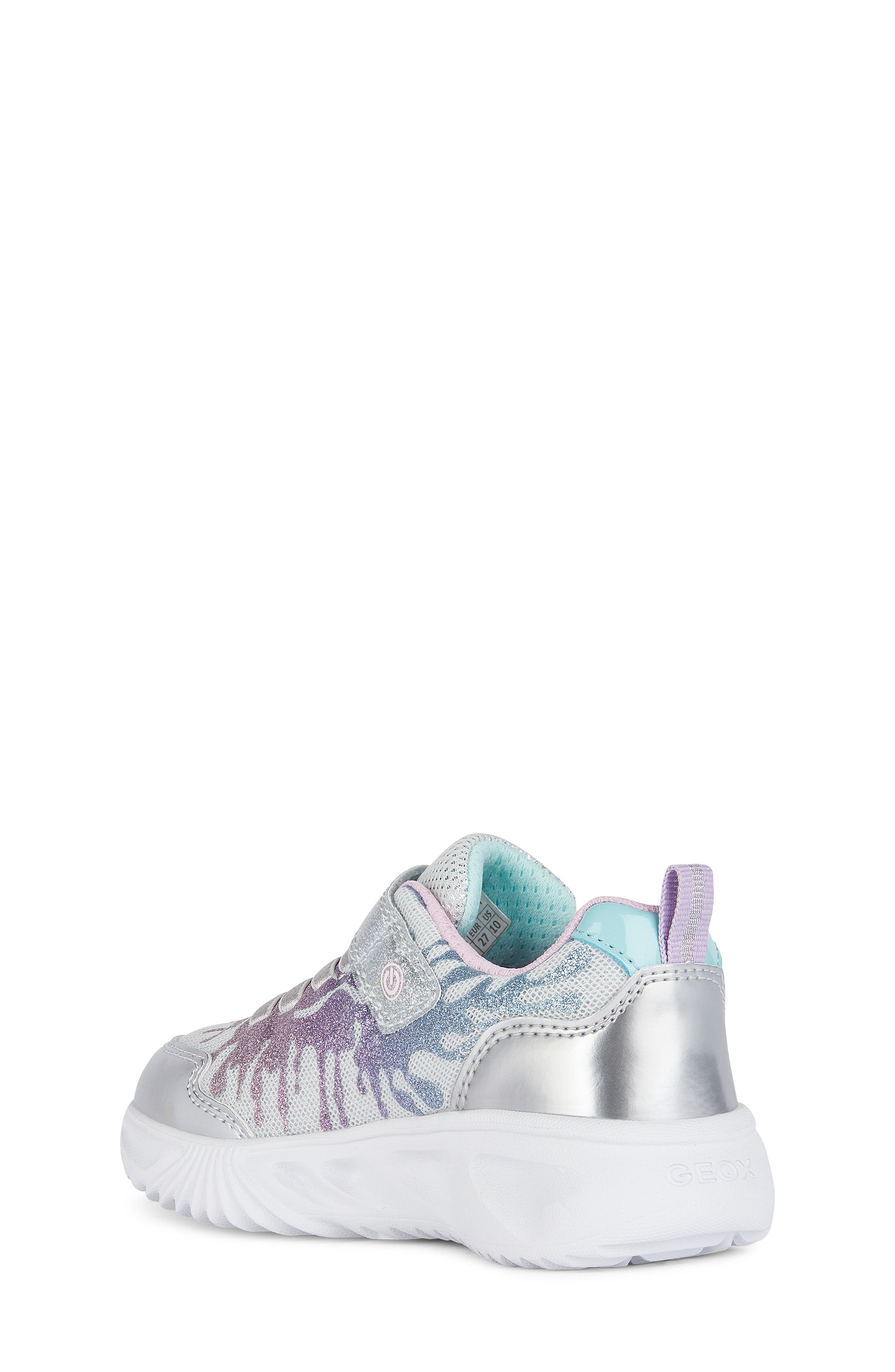 Geox Kids' Assister Light-Up Sneaker, Alternate, color, 