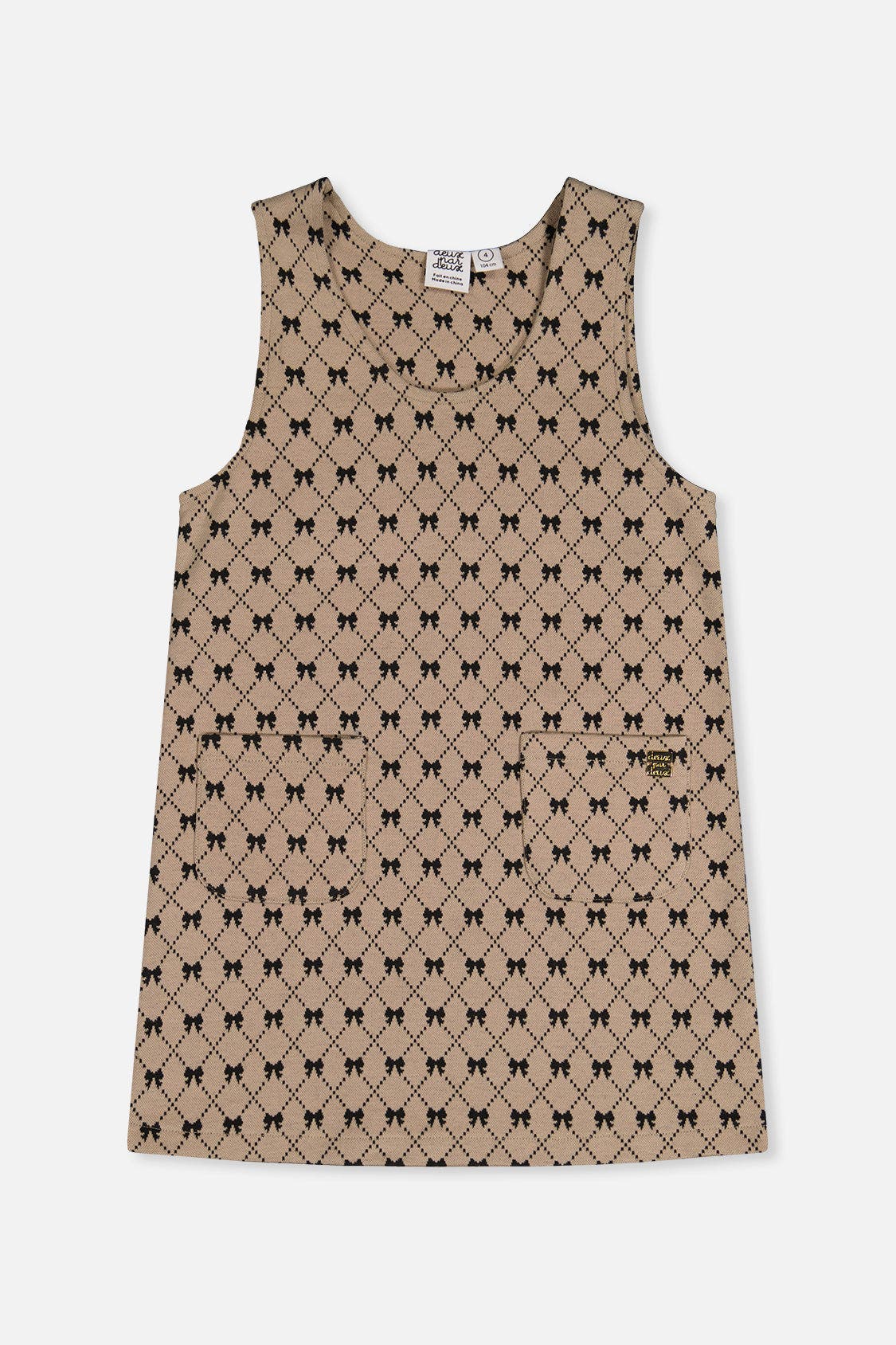 selected Beige Printed Bow Ties