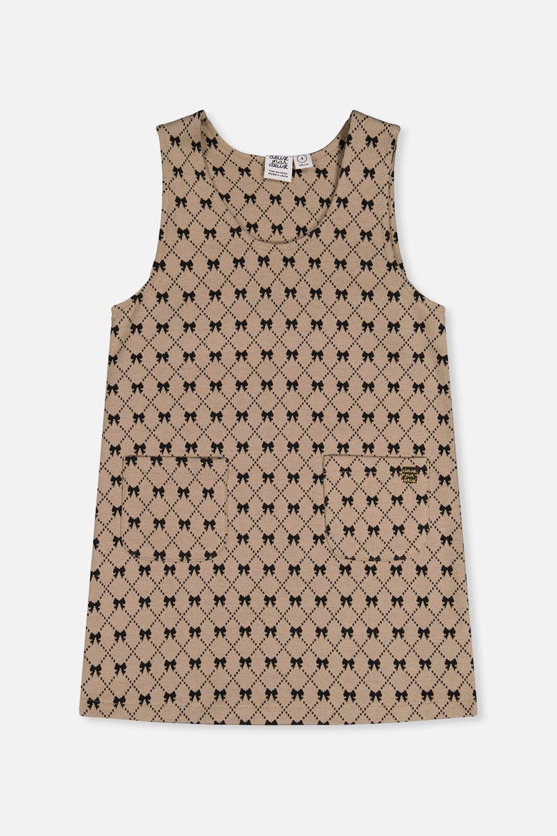 Bow Tie Jacquard Front Pocket Jumper, Main, color, Beige Printed Bow Ties
