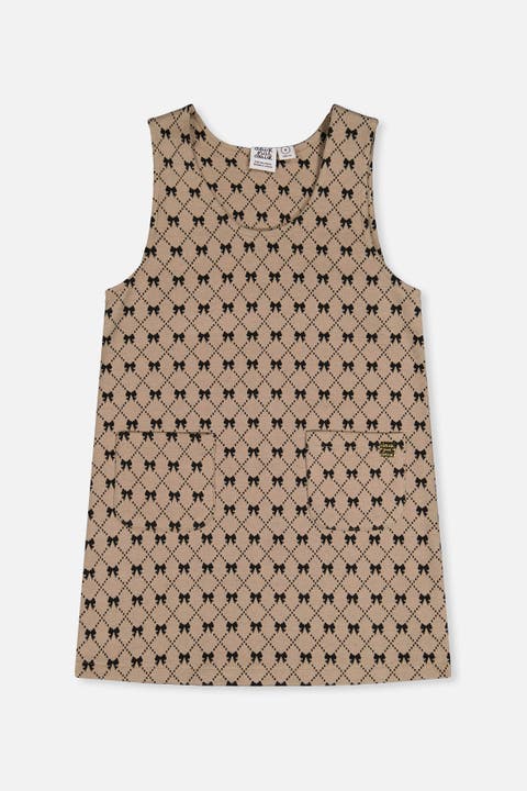 Bow Tie Jacquard Front Pocket Jumper