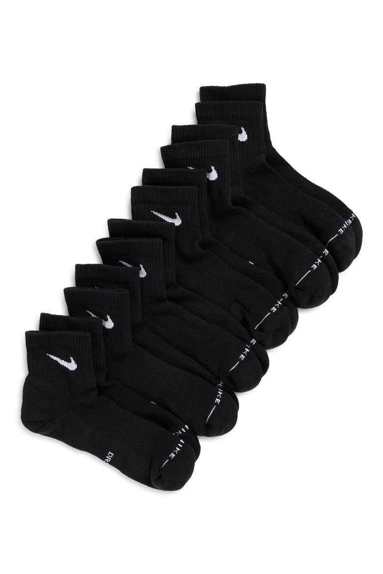 Everday Elevated Assorted 6-Pack Cotton Blend Ankle Socks, Main, color, BLACK