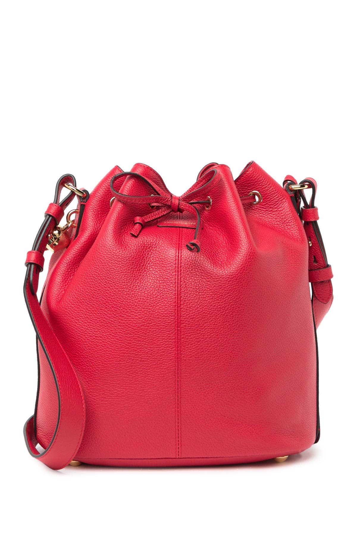 McQueen Padlock Skull Leather Bucket Bag, Main, color, 