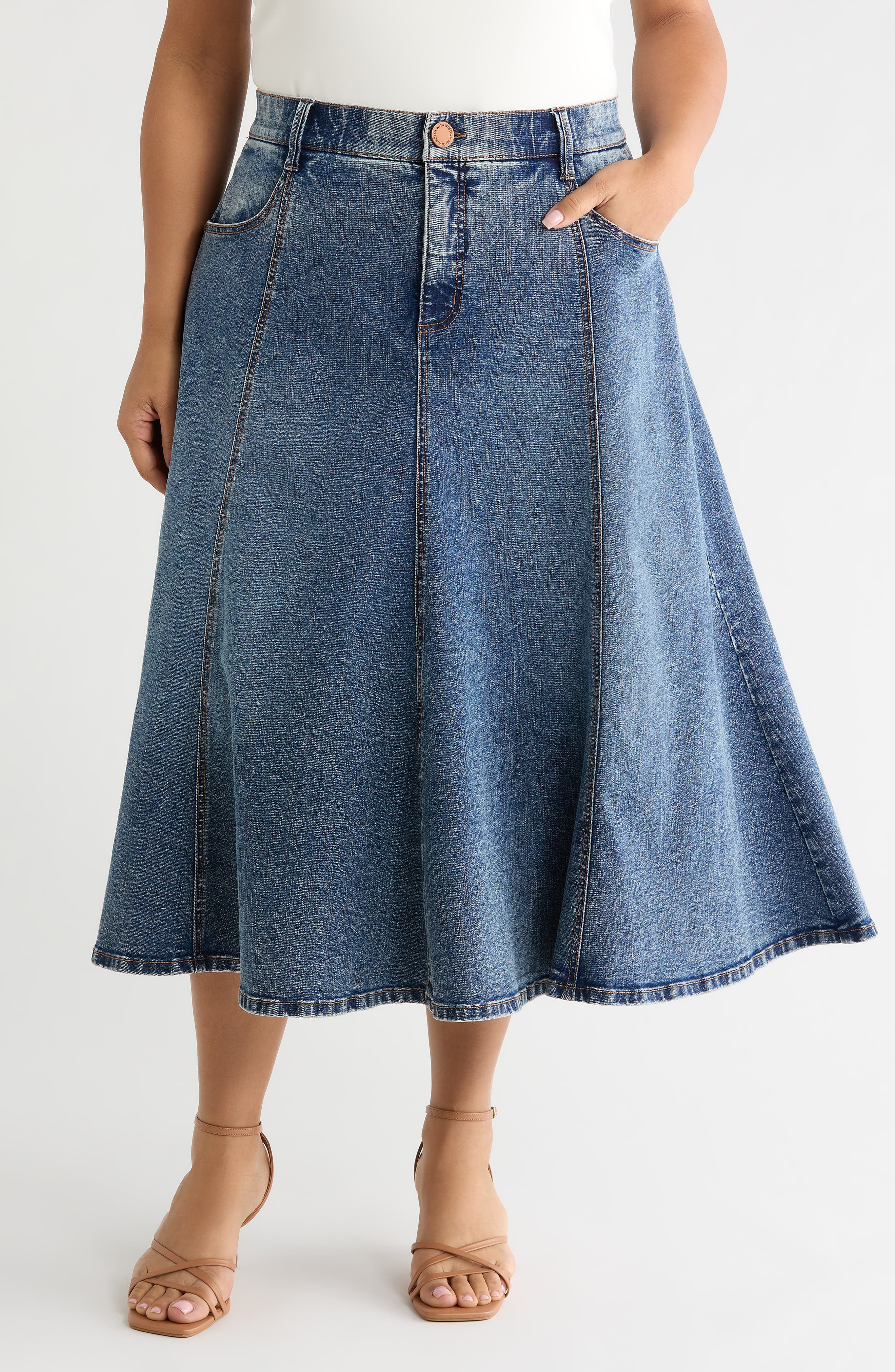 Denim A-Line Skirt