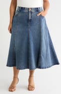 Wit & Wisdom Denim A-Line Skirt