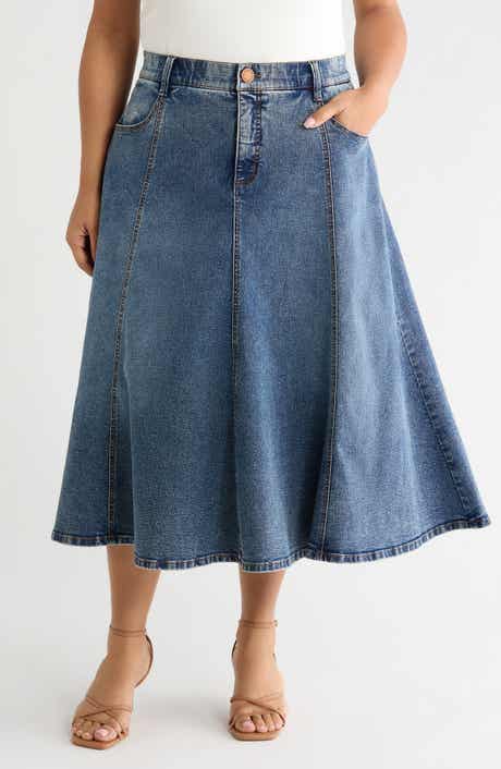 Denim A-Line Skirt