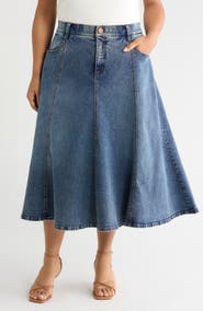 Wit & Wisdom Denim A-Line Skirt