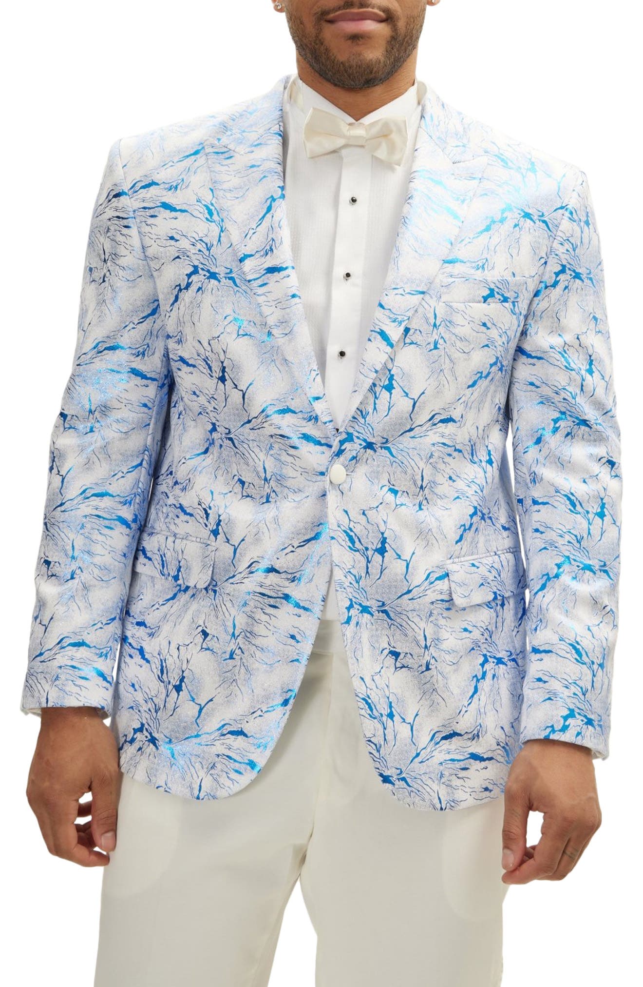 The Wet Look Electric Tuxedo Jacket