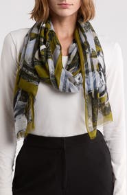AllSaints Lita Kahki Oblong Scarf
