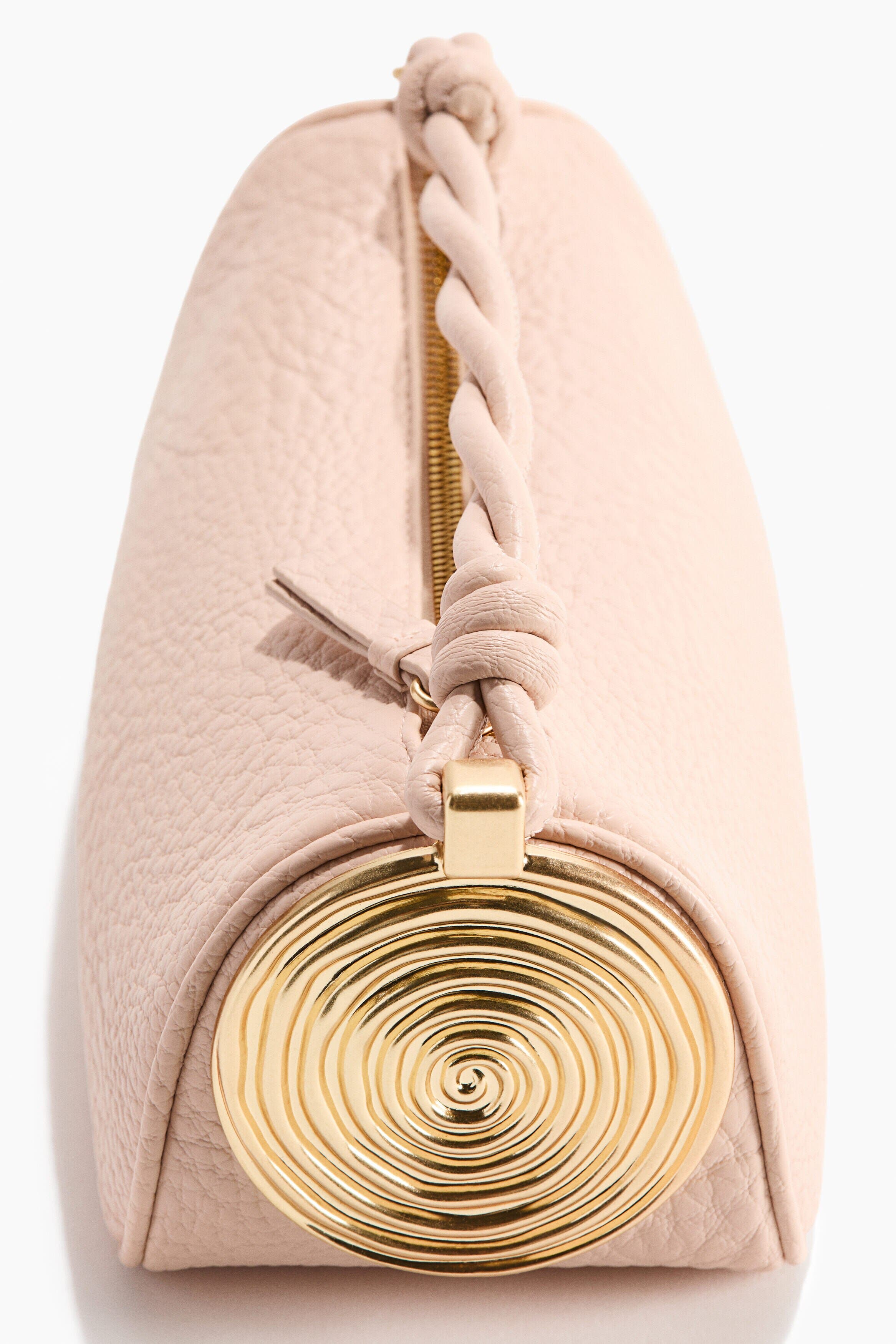 H&M Metal-detail Handbag, Main, color, Powder Pink