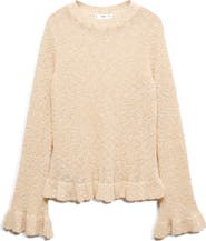 MANGO Textured Knit Sweater