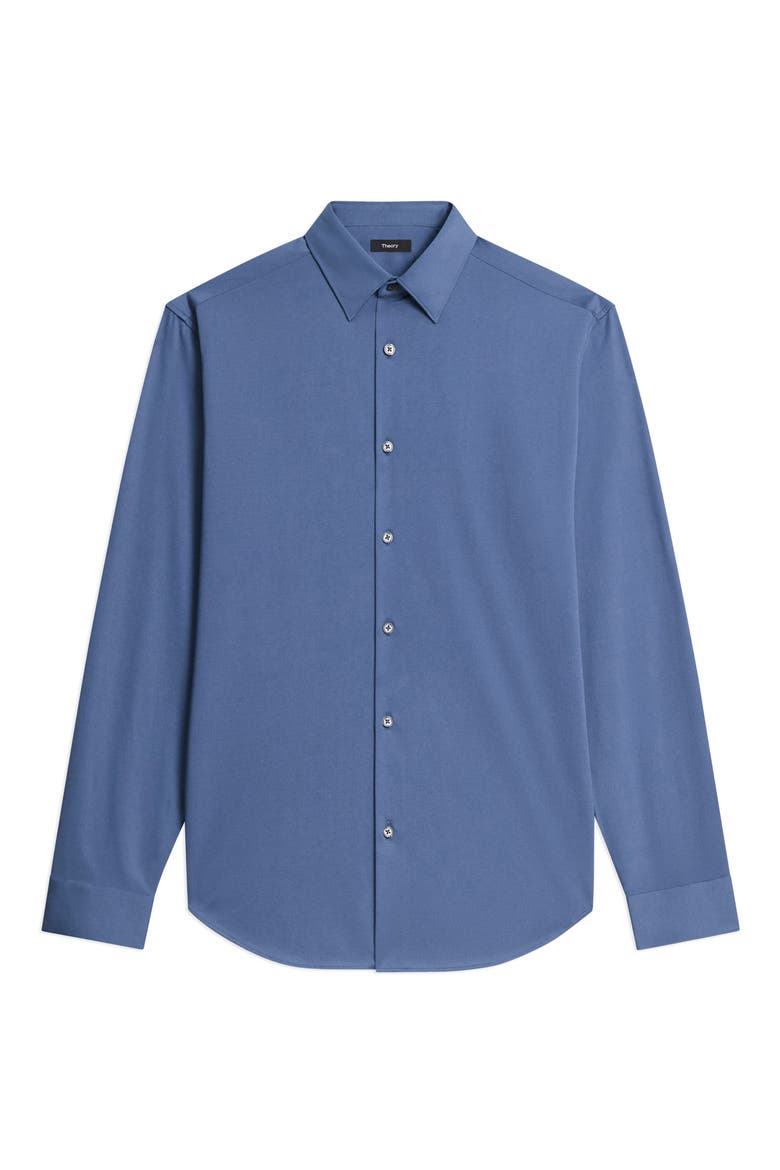 Sylvain ND Structure Knit Button-Up Shirt, Alternate, color, BERING - 0CS