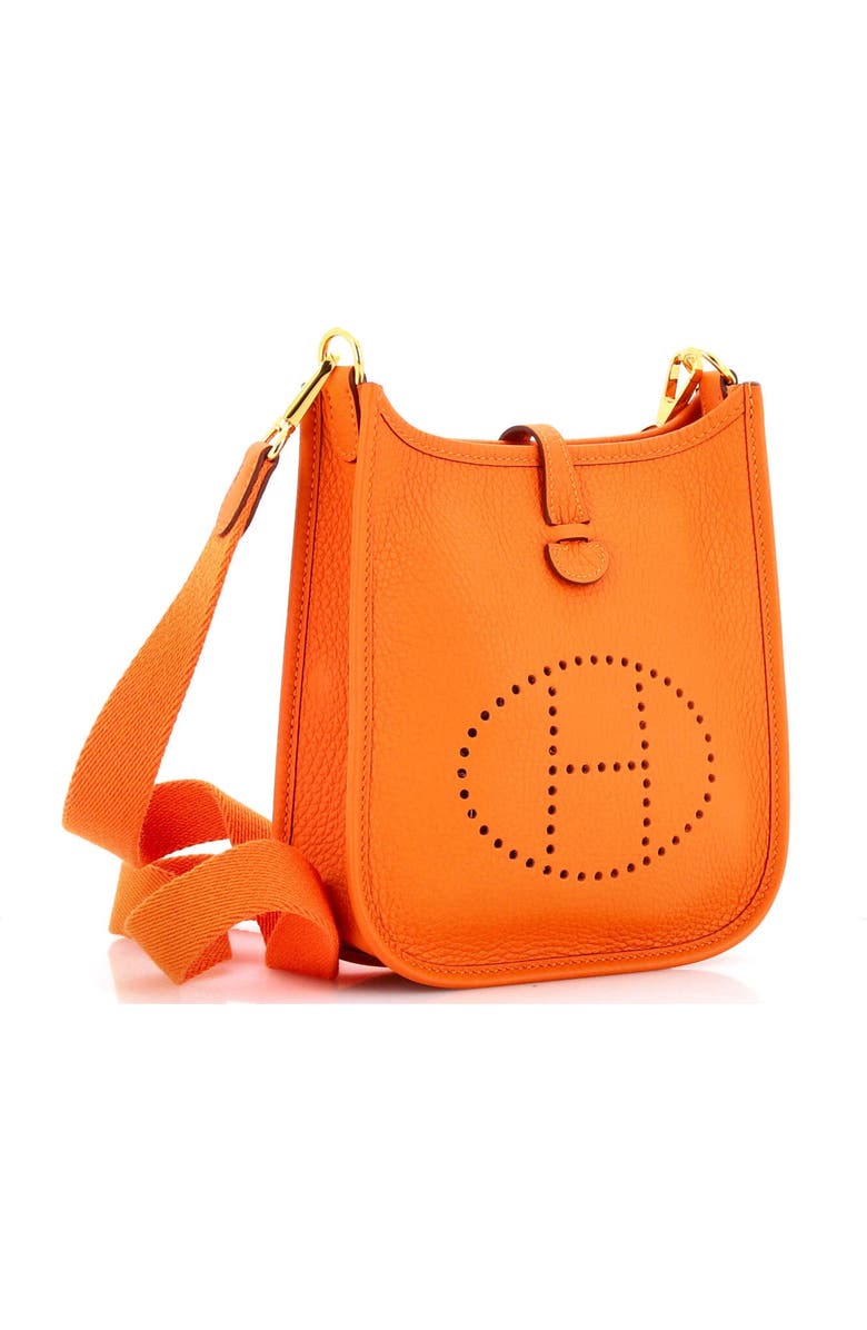 Pre-Owned Hermes Evelyne Bag Gen III Clemence TPM, Alternate, color, Orange Minium