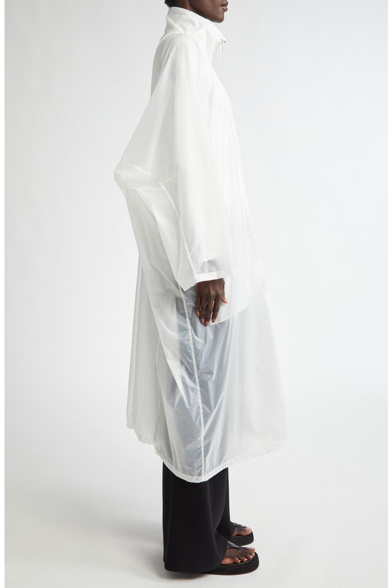 Silva Oversize Sheer Nylon Coat, Alternate, color, WHITE