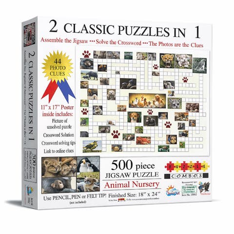 Animal Nursery 500 piece Jigsaw Puzzle for Adults Puzzle Combo