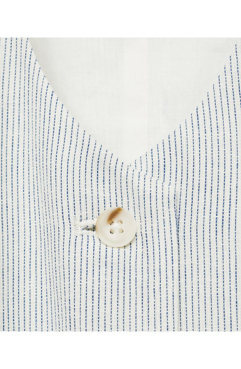 MANGO Cotton & Linen Suit Vest, Alternate, color, Ecru