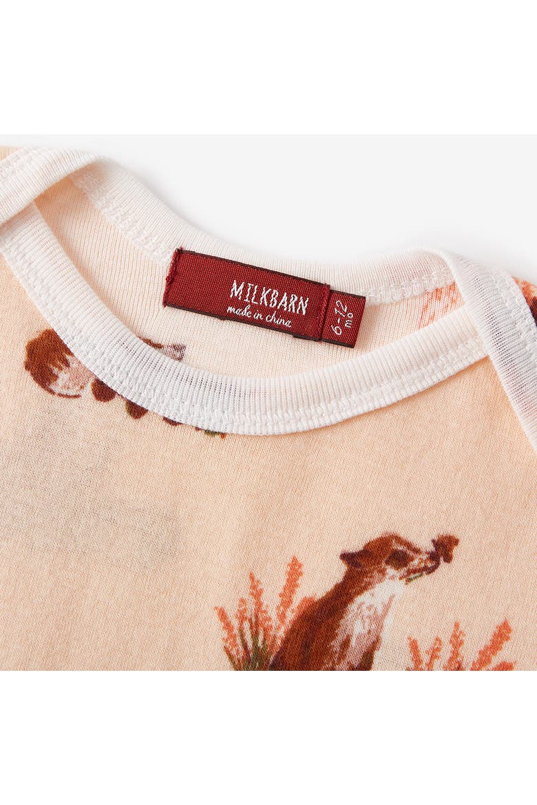 Organic Cotton Long Sleeve One Piece, Alternate, color, Floral Fox