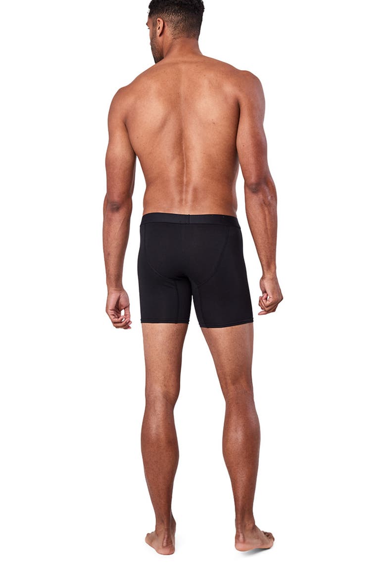 Everyday Extended Boxer Brief 4-Pack Made With Organic Cotton, Alternate, color, Black