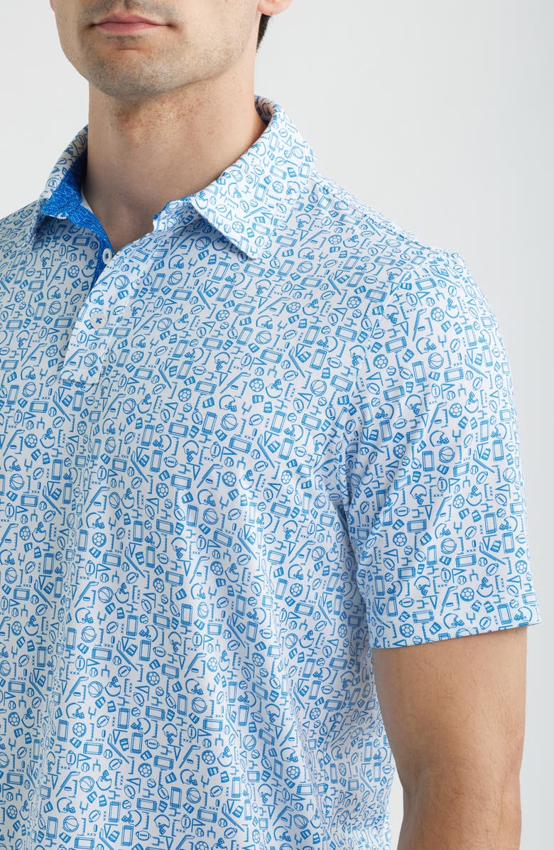 Johnston & Murphy XC+<sup>™</sup> Performance Game Day Polo, Alternate, color, Royal