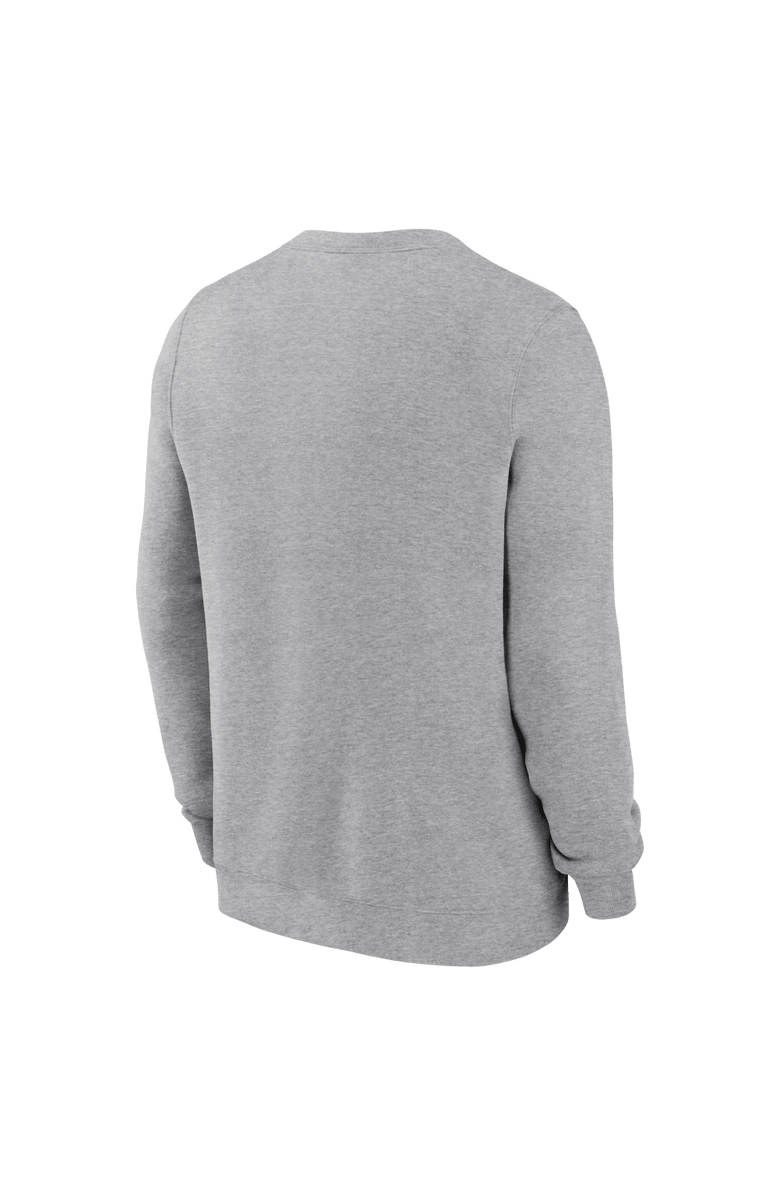 Nike Men's Nike Heather Gray Denver Broncos D Horse Logo Club Sweatshirt, Alternate, color, Heather Gray