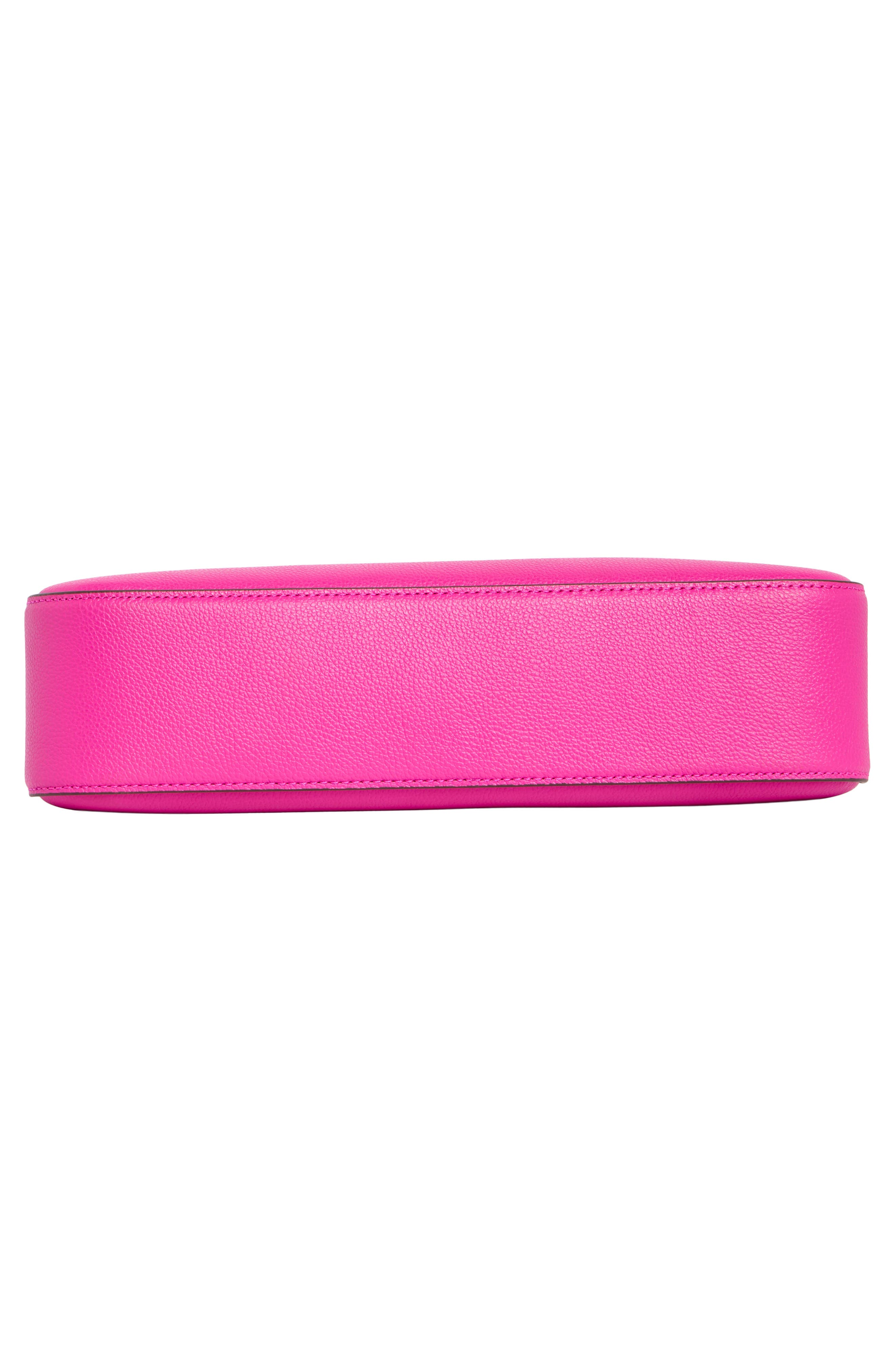 nouveau leather shoulder bag, Alternate, color, MARKER PINK