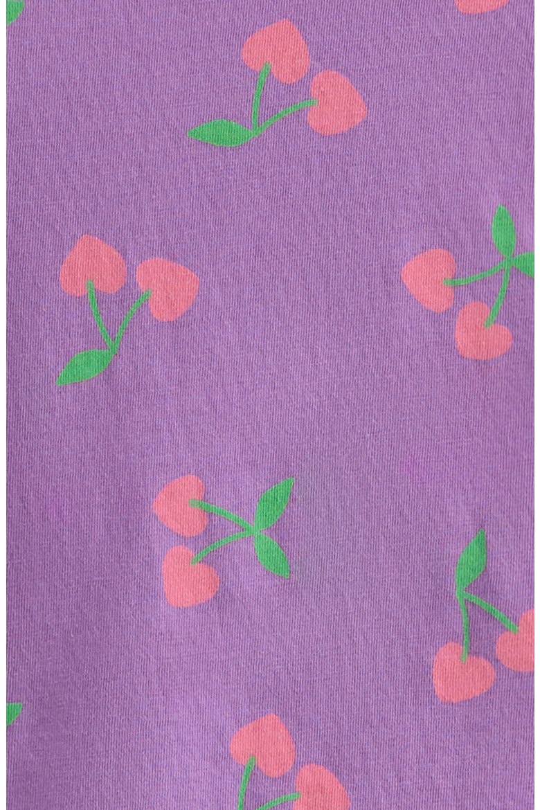 Kids' Ruffle Cotton T-Shirt, Alternate, color, PURPLE FOXGLOVE CHERRY HEARTS