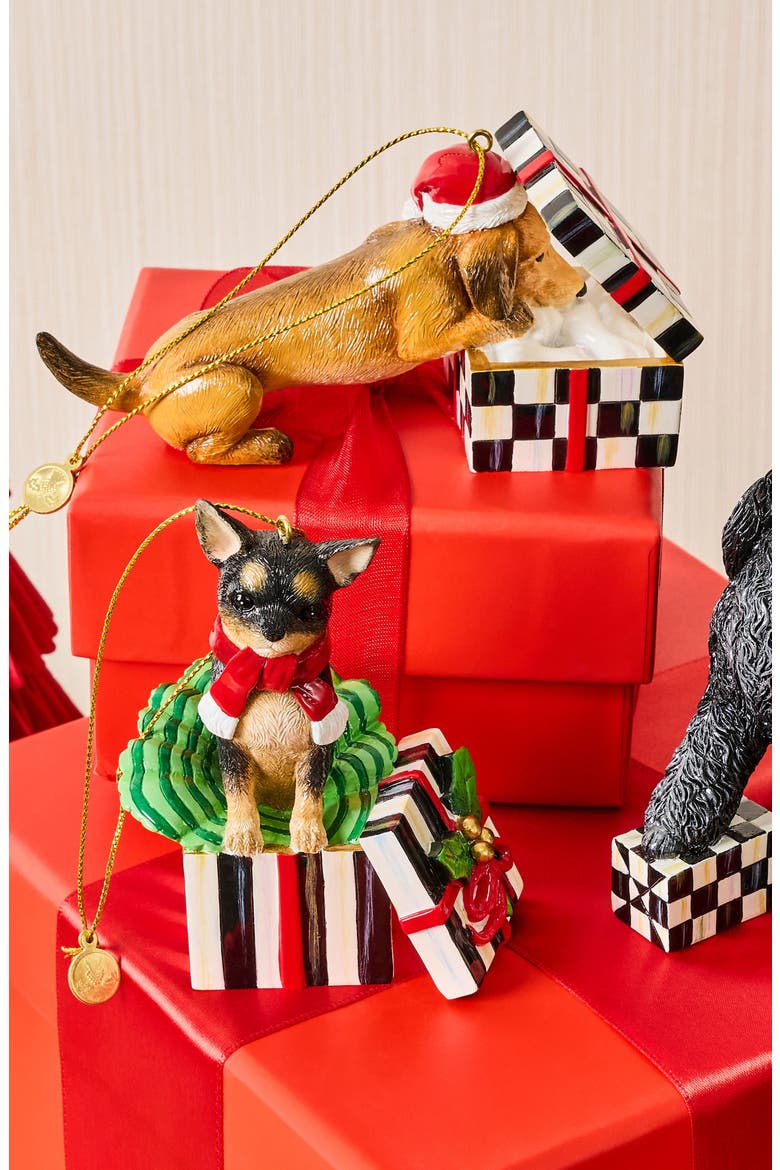 Holiday Dachshund Dog Ornament, Alternate, color, MULTI