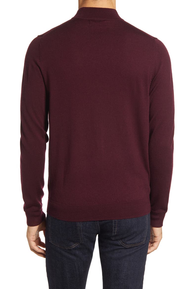 Washable Merino Wool Mock Neck, Alternate, color, BURGUNDY FUDGE