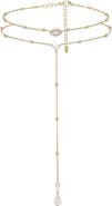 Ettika Evil Eye Opal Layered Lariat