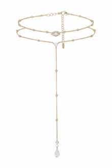 Evil Eye Opal Layered Lariat