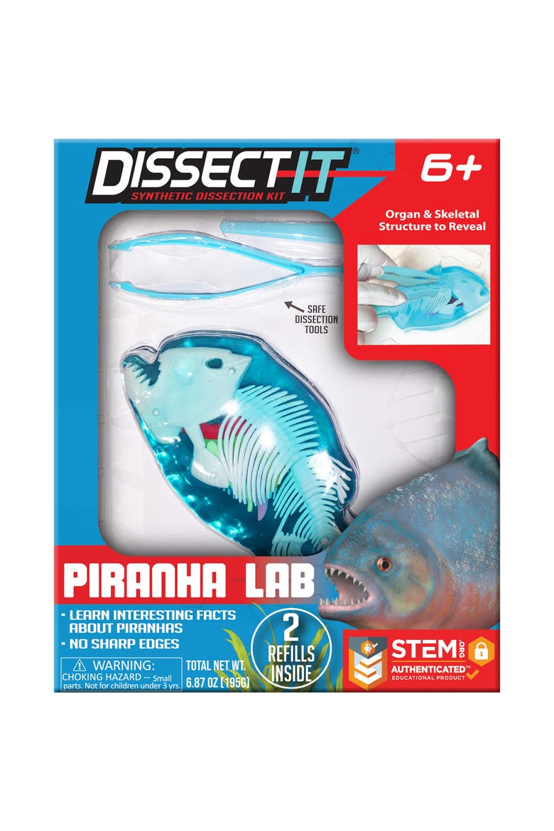Top Secret Toys Dissectit Piranha Lab, Science Kis & Toys, Ages 6+, Main, color, Multicolored