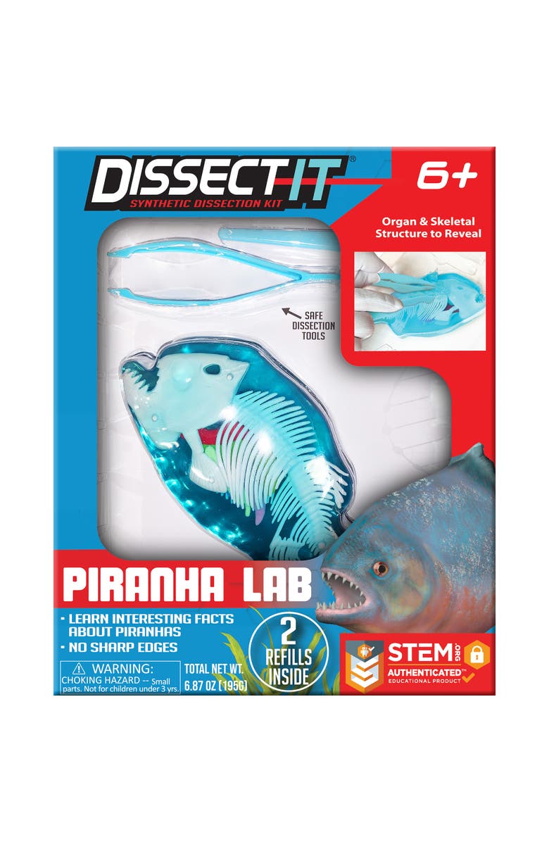 Dissect-It Top Secret Toys Dissectit Piranha Lab, Science Kis & Toys, Ages 6+, Main, color, Multicolored