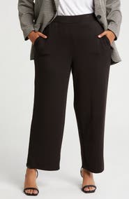 T Tahari Scuba Wide Leg Pants