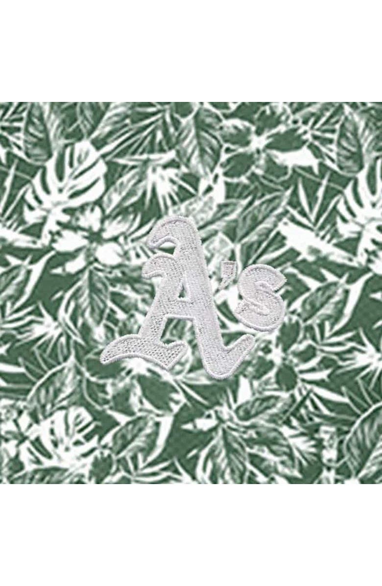 ANTIGUA Men's Antigua Green Athletics Resort Button-Up Shirt, Alternate, color, Green